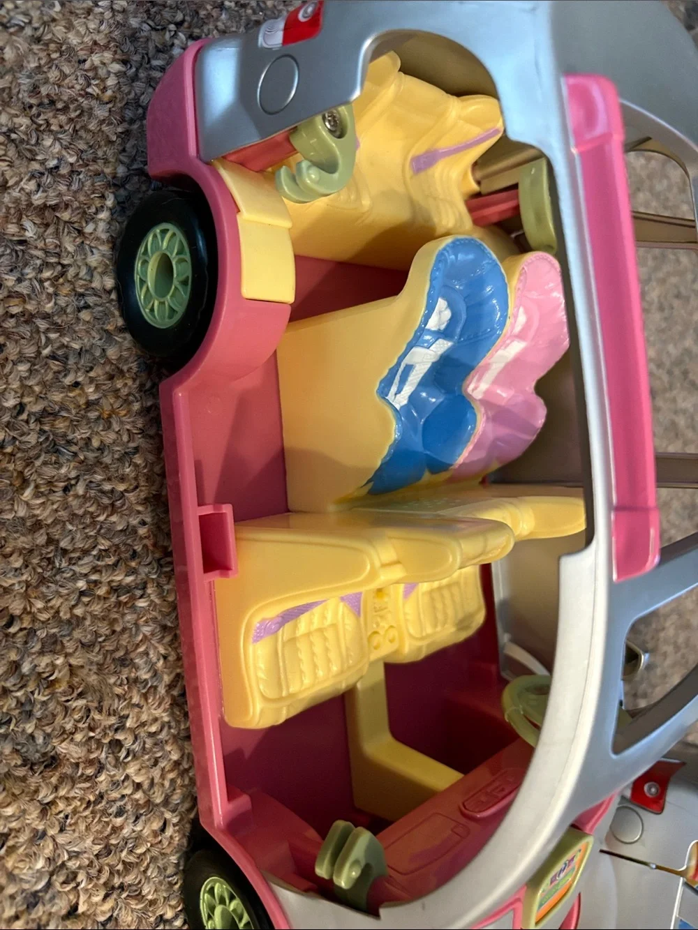 Two Fisher Price Loving Family Dollhouse Doll House Twin Minivan Sound As Is